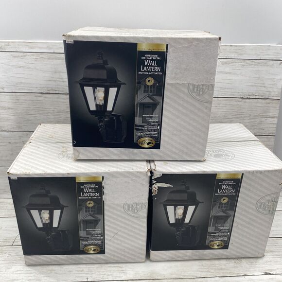 Hampton Bay 647-792 Motion Activated Outdoor Die-Cast Metal Wall Lantern - Picture 5 of 9